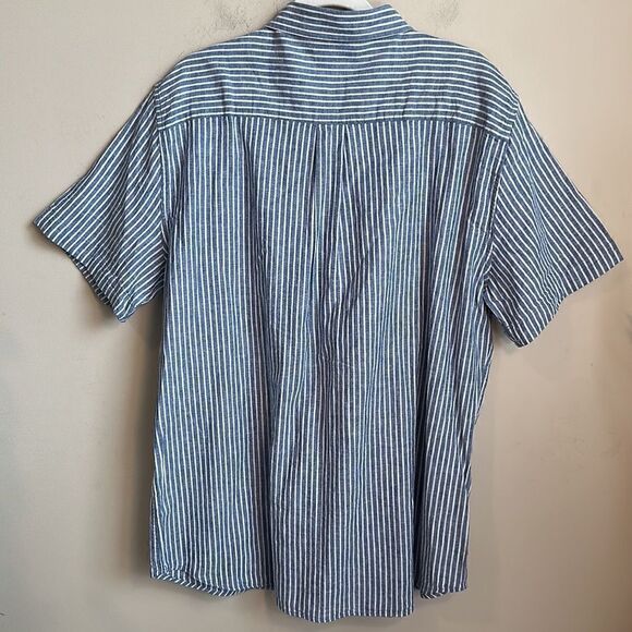 Line Of Trade Linen Blend Striped Shirt XXL - Picture 3 of 5